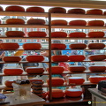 Shelves of cheese at Cheese & More